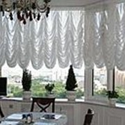 Французские шторы на кухню фотография