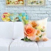 Декоративная подушка “Красивые розы“ фото