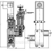 Клапан запорный проходной штуцерный с пневматическим управлением 521-35.3144-02 ПЛT.492111.016-02 фотография
