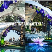 Шатры для свадьбы в Крыму, тенты, навесы,  фотография