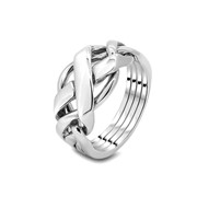 Мужской серебряный перстень головоломка от Wickerring фотография