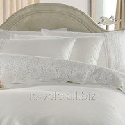 Изыканное постельное белье Тм“ Gellin Home“ с кружевами ручной работы евроразмера Evin сream фотография