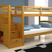 Кровать двухъярусная ФОРТ. Кровати из натурального дерева фото