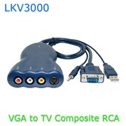 Адаптер VGA + аудио в RCA + аудио (тюльпан со звук фото