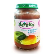 Пюре яблоко-груша “dettka“ без сахара 190 г фото