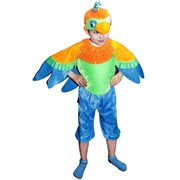 Карнавальный костюм для детей Элит Классик попугая детский, 30-32 (122-128 см) фото