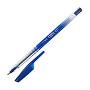 Ручка шариковая Linc OFFIX 1 мм синий прозрачный корпус фотография