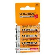 Videx Батарейка солевая Videx R6P/AA 4pcs SHRINK CARD 60 шт фотография
