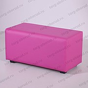 Банкетка/прямоугольник с сиденьем для магазина ПФ-2(роз) фото