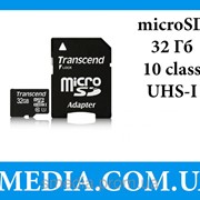 Карта памяти Transcend 32 GB microSDHC UHS-I Premium + SD Adapter TS32GUSDU1 фото
