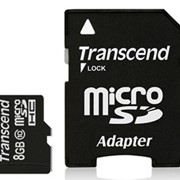 Карта памяти Transcend MicroSDHC Card 8 Gb Class 10 фото