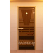 Дверь для сауны, стеклянная фотография