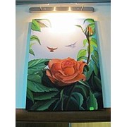 Картина украинской художницы. 40*60 см. Соловей и роза. фото
