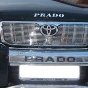 Накладка на решетку радиатора Toyota Prado, решотка радиатора, мухобойки.