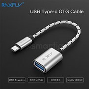 USB 3.0 Type-C OTG кабель Raxfly 15см. (Белый) фото