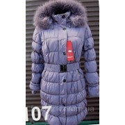 Пальто зимнее елочка Код: 8107 фото