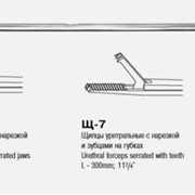 Щипцы уретральные с нарезкой и зубцами на губках Щ-7 фотография