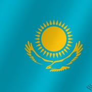 Флаг национальный Казахстан фотография