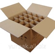 Гофроящик с решеткой для бутылок фото