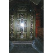 Двери декоративные кованые фотография