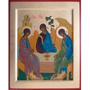Икона Святая Троица 30х25 фото