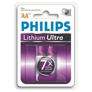 Литиевые батарейки Philips FR6-LB2A Lithium Ultra (2х блистер)