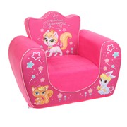Мягкая игрушка-кресло 'Настоящая принцесса', цвет розовый
