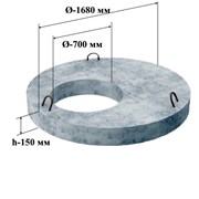 ПП 15 плита перекрытия (Ø=1680 мм. h=150 мм.)