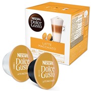 Капсулы для кофемашин NESCAFE Dolce Gusto Latte Macchiato, натуральный кофе 8 шт. х 6,5 г, молочная капсула 8