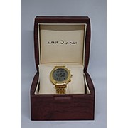 Мусульманские Наручные часы ALFAJR-Аль-Фаджр золотой ремень