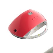Лампа для гель-лака LuazON LUF-22, LED, 48 Вт, 21 диод, таймер 30/60/99 сек, красная фотография