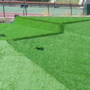 Установка и обслуживание искусственных газонов в садах и на домашних лужайках фото