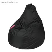 Кресло - мешок «Капля M», диметр 100 см, высота 140 см, цвет чёрный фото