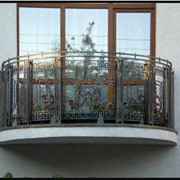Балконы кованые, индивидуальное исполнение. фото