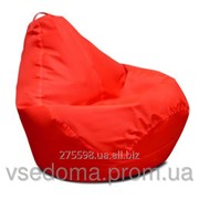Красное кресло-мешок груша 120*90 см из ткани Оксфорд