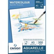 Альбом для акварели Сanson Aquarelle, склеенный, 10 листов, 300 гр/м2, 14.8 x 21 см 10 листов фотография