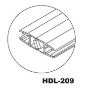 Профиль акриловый магнитный стекло-стекло 180° HDL – 209 фото