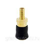 Быстроразъем ROCK FORCE RF-SE6-3SH пневматический с клапаном елочка 10мм ONE TOUCH фото