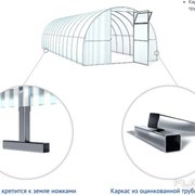 Теплицы из оцинкованной трубы 3х4м, 3х6м, 3х8м из трубы 40х20 или 20х20 Полный комплает , Надежный вариант для дачи . Доставка 1630-15-102 фотография