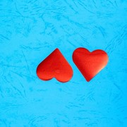 Конфетти фигурное Сердце (d 4 см), цвет красный фото