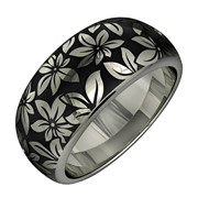 Кольцо из серебра с эмалью “Гобелен“ фото