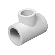 Тройник полипропиленовый, переходной, 63х40х63 Ру10/25 белый фото