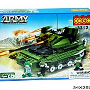 Конструктор пластиковый армия танк 21-0616
