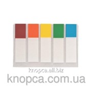Стикеры-закладки пластиковые Buromax Neon "Половинки" 45х12 мм 5 блоков по 20 листов 5 цветов
