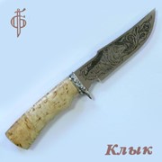 Нож Клык (95х18), карельская береза. Арт. 8009 фото