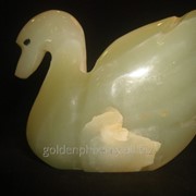 Статуэтка Лебедь из оникса (6.5х6 см.) фото