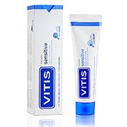 Зубная паста Vitis Sensitive для устранения гиперчувствительности зубов, со фтором 100мл