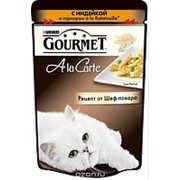 Gourmet 85г пауч А-ля-Карт Влажный корм для взрослых кошек Индейка фотография