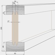 Балка деревянная двутавровая