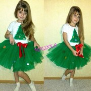 Костюм “Елочка“ детская юбка и свитшот для девочек, в расцветках фотография